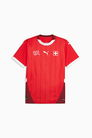 Switzerland Football 2024 Men's Home Jersey, PUMA Red-Team Regal Red, extralarge-GBR