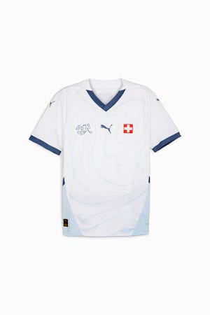 Switzerland Football 2024 Men's Away Jersey, PUMA White-Icy Blue, extralarge-GBR