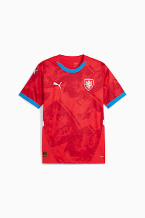 Czech Republic Football 2024 Men's Home Jersey, For All Time Red-Fast Red, extralarge-GBR