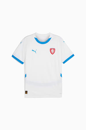 Czech Republic Football 2024 Men's Away Jersey, PUMA White-Ignite Blue, extralarge-GBR