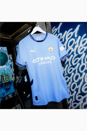 Manchester City 24/25 Authentic Home Jersey Men, Team Light Blue-Marine Blue, extralarge-GBR