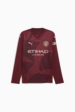 Manchester City 24/25 Third Long Sleeve Jersey Men, Dark Jasper, extralarge-GBR