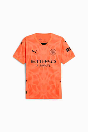 Manchester City 24/25 Goalkeeper Short Sleeve Jersey Men, Neon Sun, extralarge-GBR