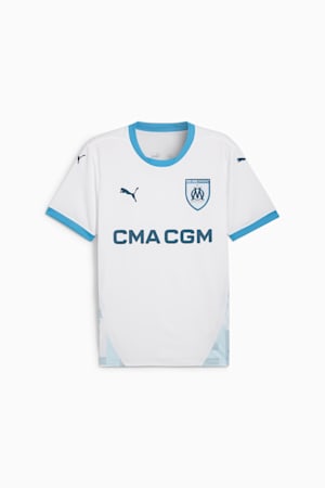 Olympique de Marseille 24/25 Home Jersey Men, PUMA White-Bleu Azur, extralarge-GBR