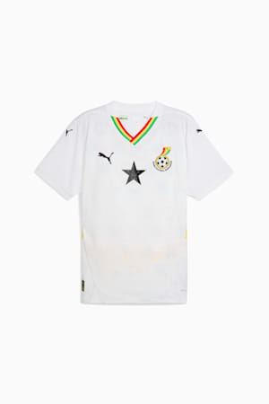 Ghana 2025 Home Jersey Men, PUMA White-Pelé Yellow, extralarge-GBR
