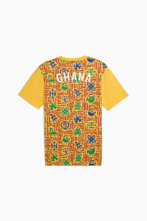 Ghana Pre-match Jersey Men, Yellow Sizzle-Intense Red, extralarge-GBR