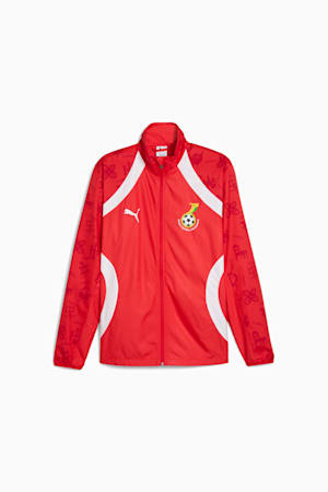 Ghana Pre-match Woven Jacket Men, PUMA Red-PUMA White, extralarge-GBR