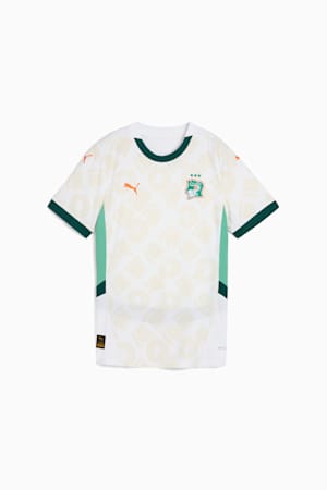 Côte d'Ivoire 2025 Away Jersey Women, PUMA White-Dark Myrtle, extralarge-GBR