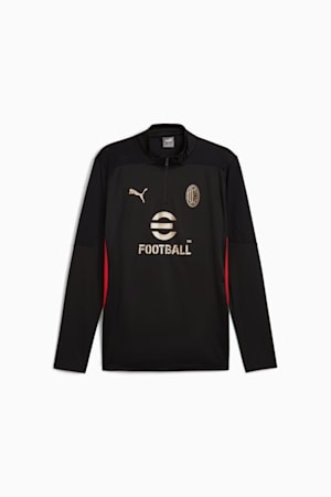 AC Milan Training Quarter-Zip Top Men, PUMA Black-For All Time Red, extralarge-GBR