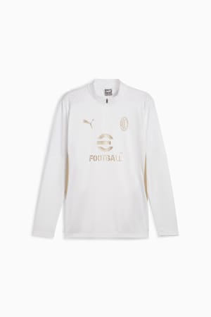 AC Milan Training Quarter-Zip Top Men, PUMA White-Matte Puma Gold, extralarge-GBR