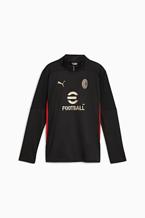 AC Milan Quarter-Zip Training Top Youth, PUMA Black-For All Time Red, extralarge-GBR