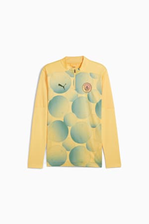 Manchester City Pre-match Quarter-Zip Top Men, Flaxen-Bold Blue, extralarge-GBR