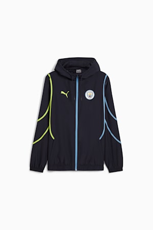 Manchester City Pre-match Woven Jacket Men, New Navy-Yellow Glow, extralarge-GBR