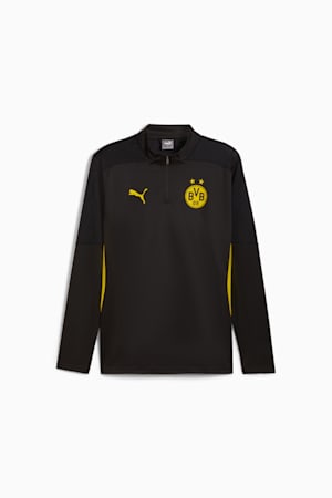 Borussia Dortmund Quarter-Zip Training Top Men, PUMA Black-Faster Yellow, extralarge-GBR