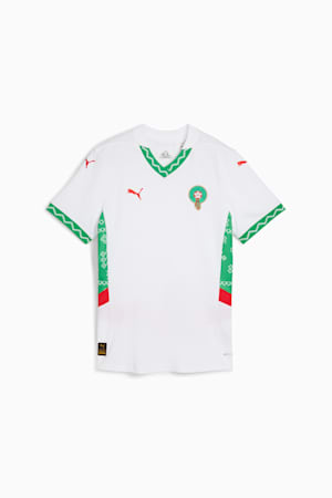 Morocco 2025 Away Jersey Women, PUMA White-Fast Green-PUMA Red, extralarge-GBR