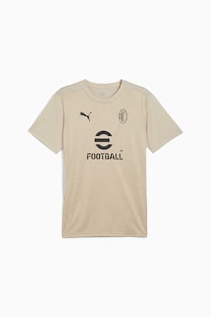 AC Milan Pre-match Short Sleeve Jersey Men, Putty-Prairie Tan, extralarge-GBR