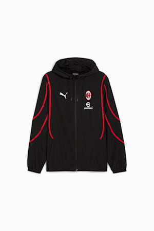 AC Milan Pre-match Woven Jacket Men, PUMA Black-For All Time Red, extralarge-GBR
