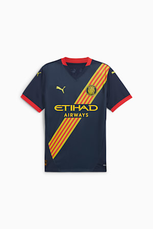 Girona FC 24/25 Away Jersey Men, Club Navy-Pelé Yellow, extralarge-GBR