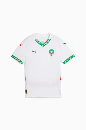 Morocco 2025 Away Jersey Youth, PUMA White-Fast Green-PUMA Red, extralarge-GBR