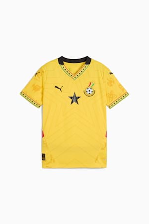 Ghana 2025 Away Jersey Youth, Pelé Yellow-PUMA Black, extralarge-GBR