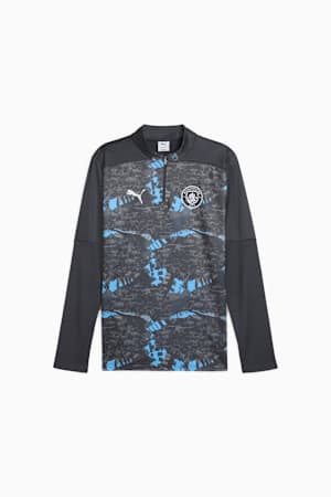 Manchester City Pre-match Quarter-Zip Top Men, Strong Gray-Cool Light Gray, extralarge-GBR