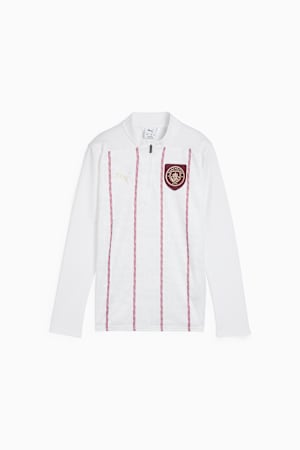 Manchester City Pre-match Quarter-Zip Top Youth, PUMA White-Dark Jasper, extralarge-GBR
