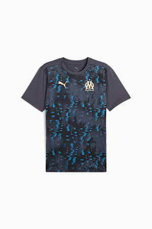 Olympique de Marseille Pre-match Jersey Men, Galactic Gray-Puma Team Gold, extralarge-GBR