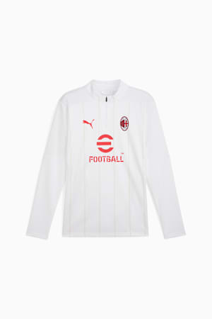 AC Milan Pre-match 1/4 Zip Top Men, PUMA White-Putty, extralarge-GBR