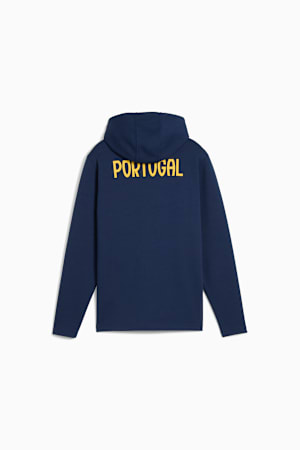 Portugal Casuals Full-Zip Hooded Jacket Youth, Persian Blue-Sunny Yellow, extralarge-GBR