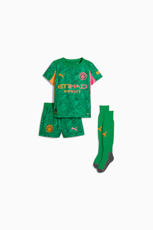 Manchester City 25/26 Goalkeeper Minikit Kids, Archive Green-Heat Fire, extralarge-GBR