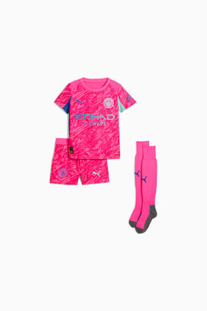 Manchester City 25/26 Goalkeeper Minikit Kids, Fluro Pink Pes-Aquatic, extralarge-GBR