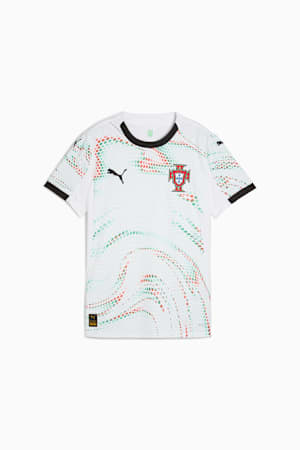 Portugal 2025 Away Jersey Women, PUMA White-PUMA Black, extralarge-GBR
