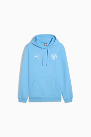 Manchester City FtblEssentials Hoodie Men, Team Light Blue-PUMA White, extralarge-GBR