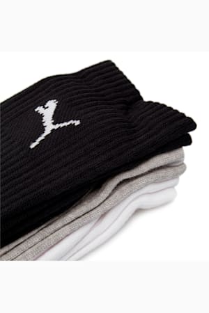 PUMA Unisex Crew Socks 3 Pack, white-grey-black, extralarge-GBR