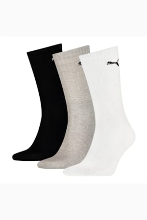 PUMA CREW SOCK 3P, white-grey-black, extralarge-GBR