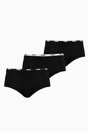 PUMA Mini Short Women's Underwear 3 Pack, black, extralarge-GBR