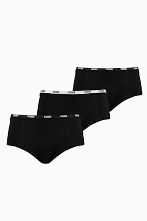 PUMA Mini Short Women's Underwear 3 Pack, black, extralarge-GBR