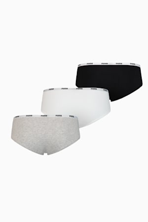 PUMA Hipster Women's Underwear 3 Pack, white / grey / black, extralarge-GBR