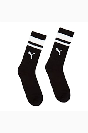 Crew Heritage Stripe Socks Unisex (2-Pack), black, extralarge-GBR