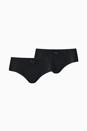 PUMA Women's Seamless Hipster 2 Pack, black, extralarge-GBR