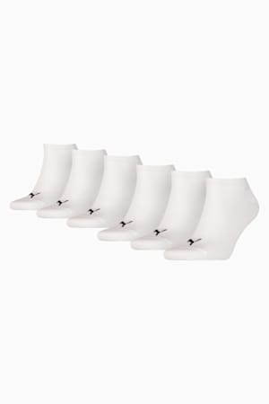 PUMA Unisex Sneaker Socks 6 pack, white, extralarge-GBR