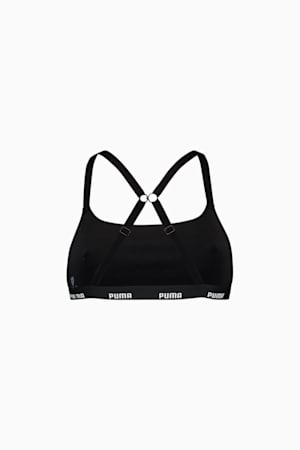 Women's Cross-Back Bralette, black, extralarge-GBR