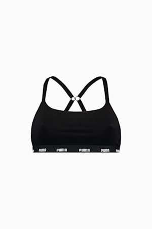 Women's Cross-Back Bralette, black, extralarge-GBR