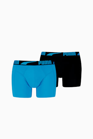 PUMA Men's Boxer Briefs 2 Pack, Electric Blue Lemonade, extralarge-GBR