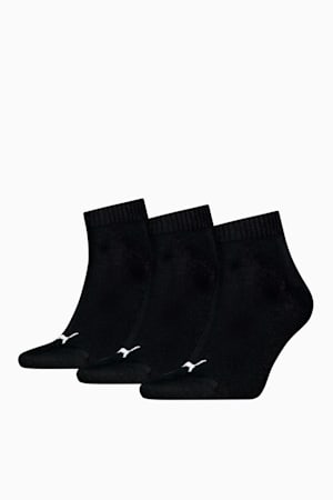 Quarter Socks 3 Pack Unisex, black, extralarge-GBR