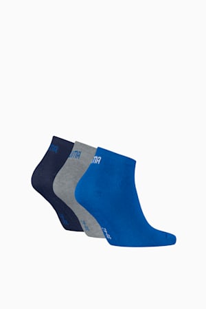 Sneaker Socks Unisex (3-pack), blue / grey melange, extralarge-GBR