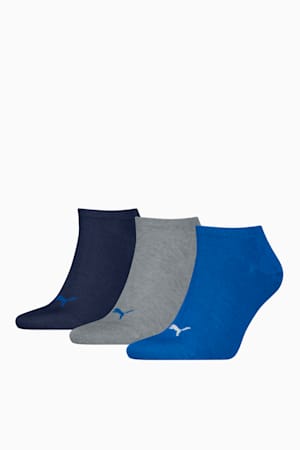 Sneaker Socks Unisex (3-pack), blue / grey melange, extralarge-GBR