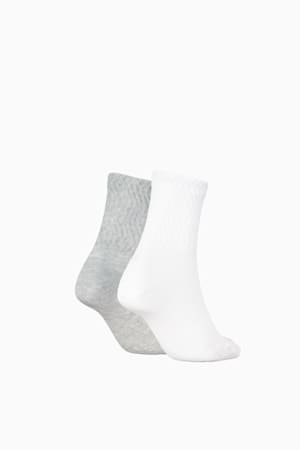Zigzag Short Socks Women (2-pack), white / grey, extralarge-GBR