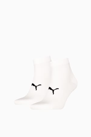 Quarter Socks (2 Pack) Unisex, White, extralarge-GBR