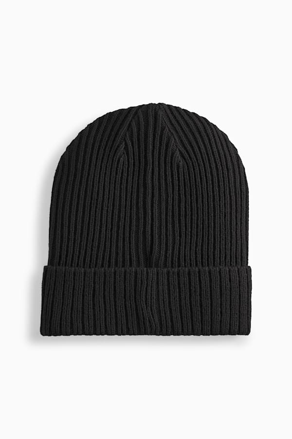 Classic Cuff Ribbed Beanie, Puma Black, extralarge